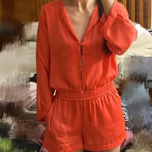 orange romper